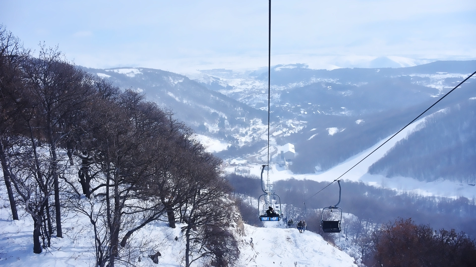 Cable car ride captured in Tsaghkadzor Armenia