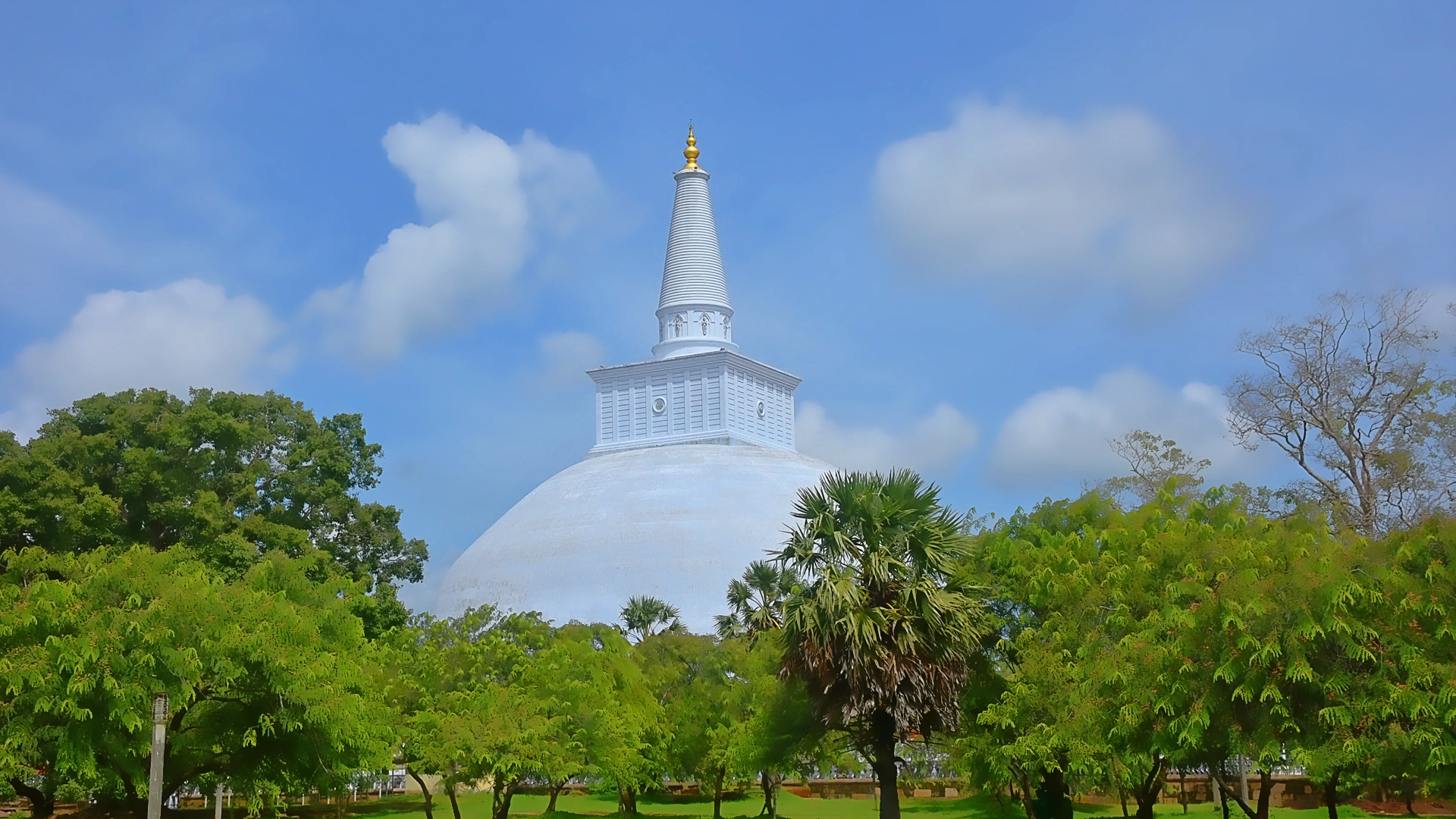 Temple still captured at Jaya Sri Maha Bodhi Anuradhapura Sri Lanka