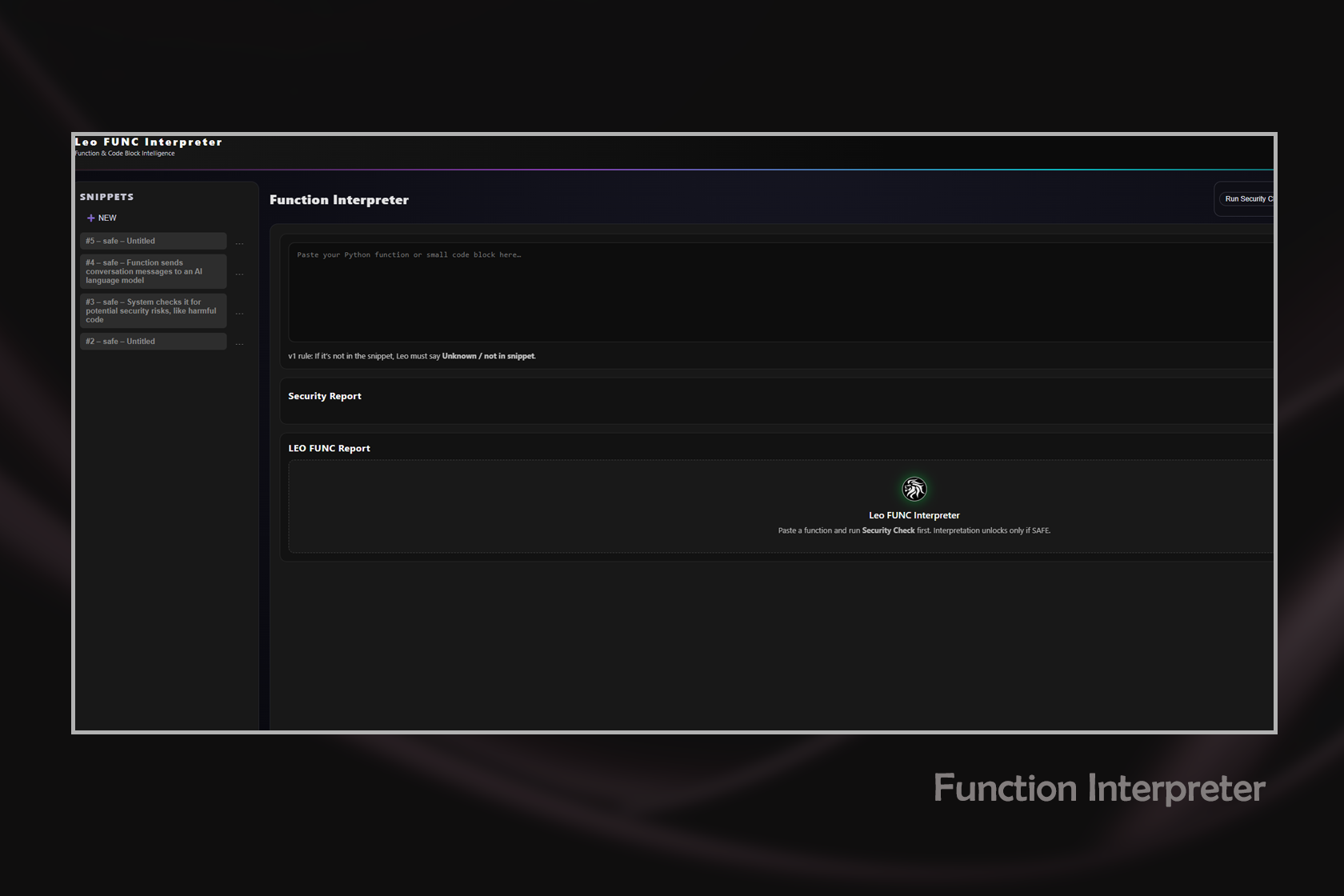 Scribtum function interpreter
